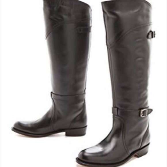 Frye Shoes - Frye Dorado brown leather riding boots sz 9M